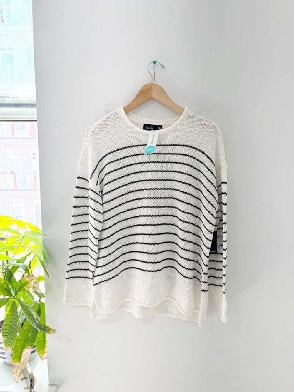 NEW RD Style Loose Knit Striped Modina Sweater Size Large